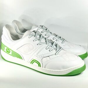 New Gucci Basket Low White Demetra Sneaker Size 13G/13.5US